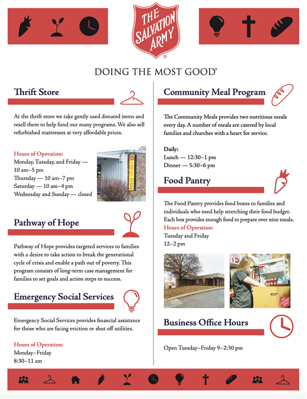 The Salvation Army of Jefferson City: Flier Design